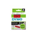 TAPE DYMO D1 SD45017 12MMX7M BLACK ON RED