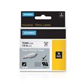 TAPE DYMO RHINO SD18055 HEAT SHRINK 12MMX15M BLACK ON WHITE