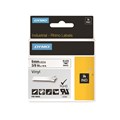 TAPE DYMO RHINO SD18443 VINYL 9MMX55M BLACK ON WHITE