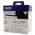 LABEL BROTHER DK22251 CONTINUOUS PAPER 62MMX1524M WHITE WITH BLACKRED PRINT