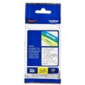 TAPE BROTHER TZE135 12MMX8M WHITE ON CLEAR