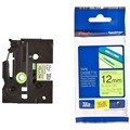 TAPE BROTHER TZEC31 12MMX5M BLACK ON FLUORO YELLOW