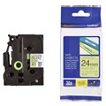 TAPE BROTHER TZEC51 24MMX5M BLACK ON FLUORO YELLOW