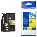 TAPE BROTHER TZE661 36MMX8M BLACK ON YELLOW