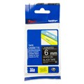 TAPE BROTHER TZE315 6MMX8M WHITE ON BLACK