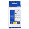 TAPE BROTHER TZEFX231 12MMX8M BLACK ON WHITE FLEXIBLE