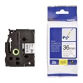 TAPE BROTHER TZEFX261 36MMX8M BLACK ON WHITE FLEXIBLE