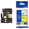 TAPE BROTHER TZEFX631 12MMX8M BLACK ON YELLOW FLEXIBLE