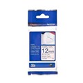TAPE BROTHER TZEFAE3 12MMX3M BLUE ON PINK FABRIC IRON ON