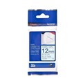 TAPE BROTHER TZEFA53 12MMX3M BLUE ON BLUE FABRIC IRON ON