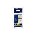 TAPE BROTHER TZEFX221 9MMX8M BLACK ON WHITE FLEXIBLE