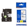 TAPE BROTHER TZEFX241 18MMX8M BLACK ON WHITE FLEXIBLE
