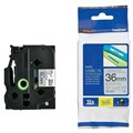 TAPE BROTHER TZEM961 36MMX8M BLACK ON SILVER MATTE
