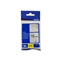 TAPE BROTHER TZESE4 18MMX8M BLACK ON WHITE SECURITY