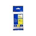 TAPE BROTHER TZES661 36MMX8M BLACK ON YELLOW STRONG ADHESIVE
