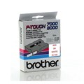 TAPE BROTHER TX252 24MMX15M RED ON WHITE
