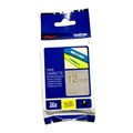 TAPE BROTHER TZEMQ934 12MMX5M GOLD ON SATIN SILVER DECO