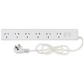 POWER BOARD JACKSON 6 POINT WITH OVERLOADSURGE PROTECTION 90CM CORD