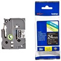 TAPE BROTHER TZE355 24MMX8M WHITE ON BLACK