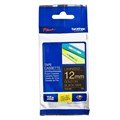 TAPE BROTHER TZ334 12MMX8M GOLD ON BLACK