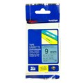TAPE BROTHER TZE521 9MMX8M BLACK ON BLUE