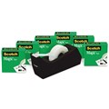TAPE DISPENSER SCOTCH 810K6C38 BLACK WITH 6X 19MMX25M 810 MAGIC TAPE VALUE PACK