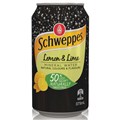 MINERAL WATER CAN SCHWEPPES 375ML LEMON LIME CTN24