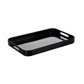 TRAY MELAMINE COMPASS 65075401 LARGE WITH HANDLES BLACK