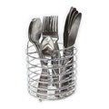 CUTLERY SET STAINLESS STEEL WITH CHROME WIRE CADDY 50999