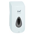 DISPENSER SOAP  SANITISER LIVI WHITE 1L