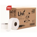 TOILET ROLL LIVI 1100E ESSENTIALS JUMBO EMBOSSED 2PLY 300M PK8