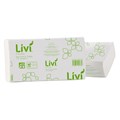 HAND TOWEL INTERLEAVED LIVI 7200 BASICS MULTIFOLD 1PLY 225x23CM 200 SHEETSPACK CTN20
