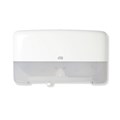 DISPENSER TOILET PAPER TORK T2 TWIN MINI JUMBO WHITE