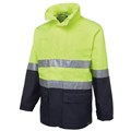 SAFETY RAIN JACKET ZIONS 6DNLLENC HIVIS DAY  NIGHT LIMENAVY LARGE