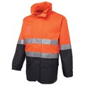 SAFETY RAIN JACKET ZIONS 6DNLLONC HIVIS DAY  NIGHT ORANGENAVY LARGE