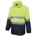 SAFETY RAIN JACKET ZIONS 6DNLLEND HIVIS DAY  NIGHT LIMENAVY EXTRA LARGE