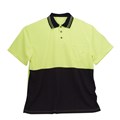 SAFETY POLO SHIRT 3811YLWXL SHORT SLEEVE EXTRA LARGE YELLOW