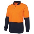 SAFETY POLO SHIRT 3813ORGL LONG SLEEVE LARGE ORANGE