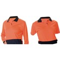 SAFETY POLO SHIRT 3897ORG16 SHORT SLEEVE LADIES ORANGE SIZE 16
