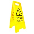 SAFETY SIGN CLEANLINK 32WX31DX65H CM 12161 DO NOT ENTER YELLOW