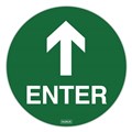 SIGN DURUS SOCIAL DISTANCING 400147100 FLOOR ADHESIVE ENTRY 250MM DIAMETER GREENWHITE EACH