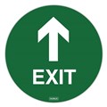 SIGN DURUS SOCIAL DISTANCING 400147006 FLOOR ADHESIVE EXIT 250MM DIAMETER GREENWHITE EACH