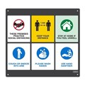 SIGN DURUS HYGIENE 400147110 GATE MOUNT KEY MESSAGES 650X600MM