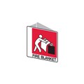 SIGN B834621 FIRE BLANKET DOUBLE SIDED PP 225X225MM