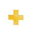 FLOOR MARKING SHAPE DURABLE CROSS YELLOW PK10 170104