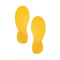 FLOOR MARKING SHAPE DURABLE FOOT YELLOW PK10 172704