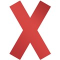 FLOOR MARKING SHAPE DURABLE 104903 CROSS RED PK5