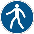 FLOOR SAFETY SIGN MARKING SELF ADHESIVE DURABLE USE WALKWAY BLUE 173106
