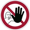 FLOOR SAFETY SIGN MARKING SELF ADHESIVE DURABLE ENTRY PROHIBITED RED 173003