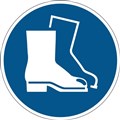 FLOOR SAFETY SIGN MARKING SELF ADHESIVE DURABLE USE FOOT PROTECTION BLUE 173306